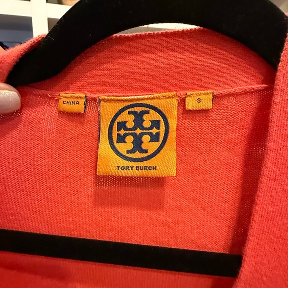 Tory Burch Vibrant Pink Cardigan Sweater - Picture 2 of 4